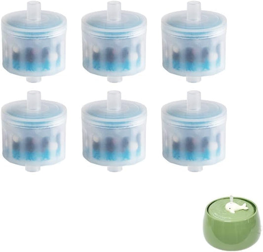 6 Packs Cat Water Fountain Filters