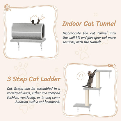 7-in-1 Wall Mounted Cat Furniture Set