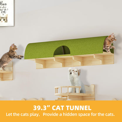 Pine Wooden Wall Mounted Cat Furniture