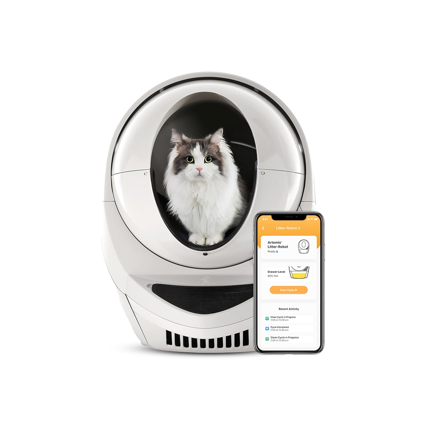 Litter-Robot 3 Connect by Whisker, Automatic Self-Cleaning Cat Litter Box